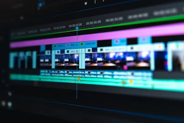 AI 影音製作 - 專業影片剪輯與後製工作畫面
